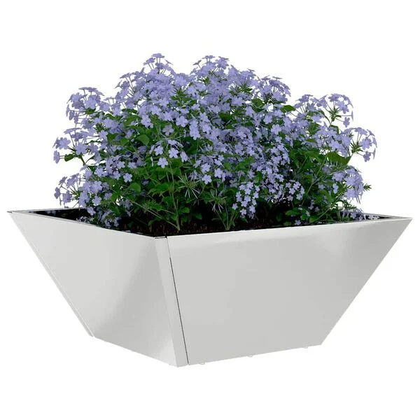 vidaXL Cache-pot de jardin 5 pc Argenté 35 x 35 x 15 cm