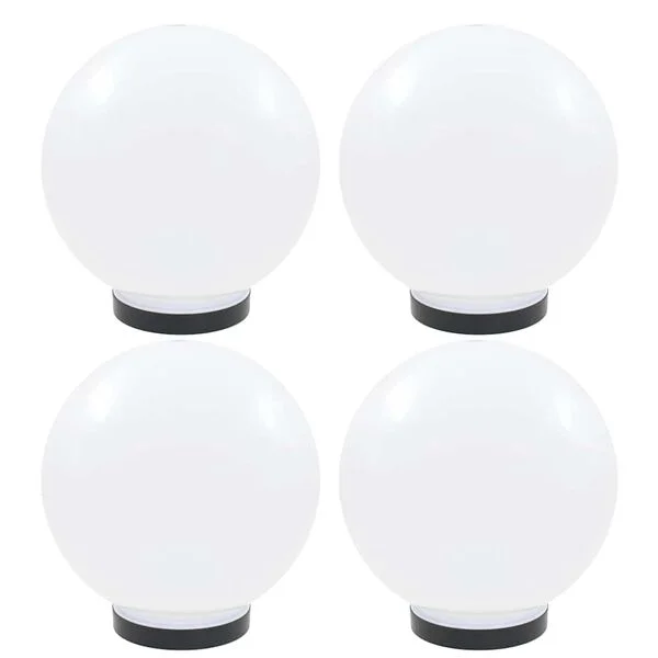 vidaXL Lampes à LED sous forme de boule 4 pcs Sphérique 25 cm PMMA