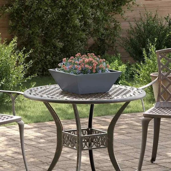 vidaXL Cache-pot de jardin 5 pc Anthracite 40 x 40 x 15 cm