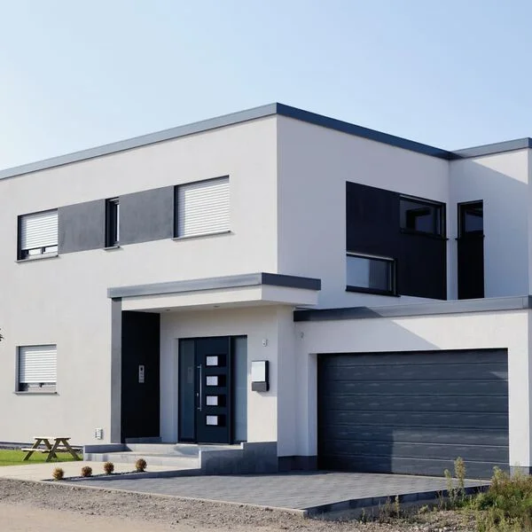 vidaXL Porte d'entrée Anthracite 110x210 cm Aluminium et PVC
