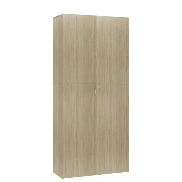 vidaXL Armoire à chaussures Chêne sonoma 80x35, 5x180cm Bois ingénierie