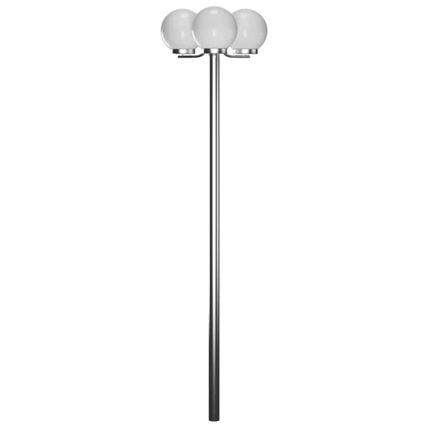 vidaXL Lampadaire de jardin 3 lampes 220 cm