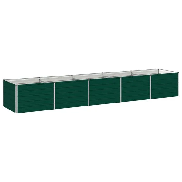 vidaXL Jardin surélevé Vert 400 x 80 x 55 cm acier laminé à froid