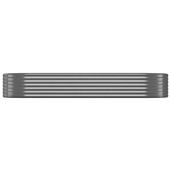 vidaXL Lit surélevé de jardin Acier galvanisé Anthracite