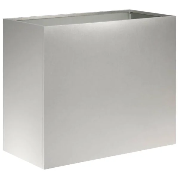 vidaXL Cache-pot de jardin 2 pc Argenté 60 x 30 x 50 cm
