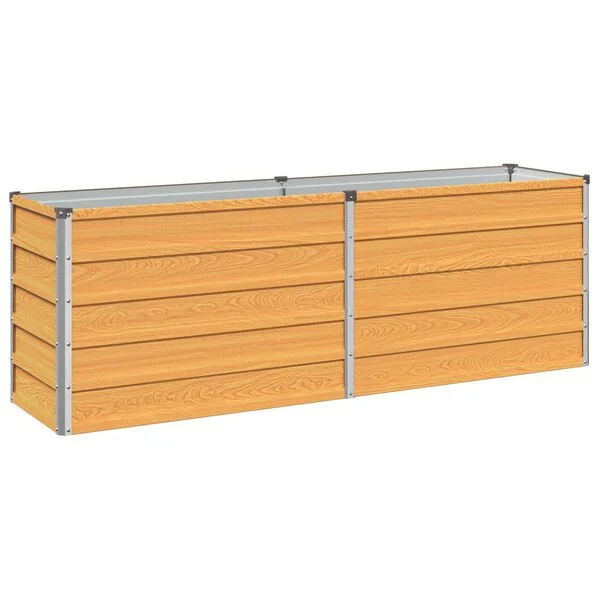 vidaXL Jardin surélevé Naturel 160 x 40 x 55 cm acier laminé à froid