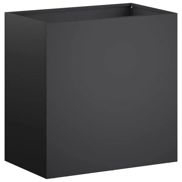 vidaXL Cache-pot de jardin 2 pc Noir 50 x 30 x 50 cm