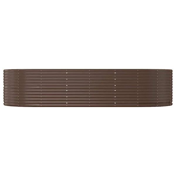 vidaXL Lit surélevé de jardin Marron Acier galvanisé