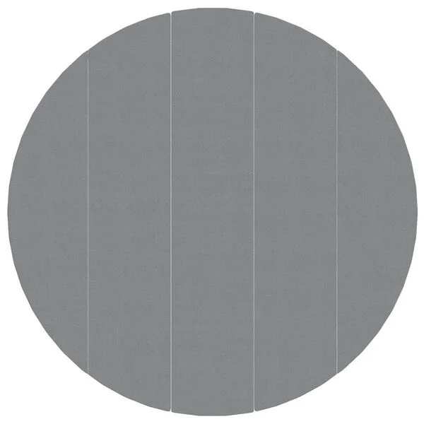 vidaXL Bâche de piscine gris clair Ø550 cm géotextile polyester