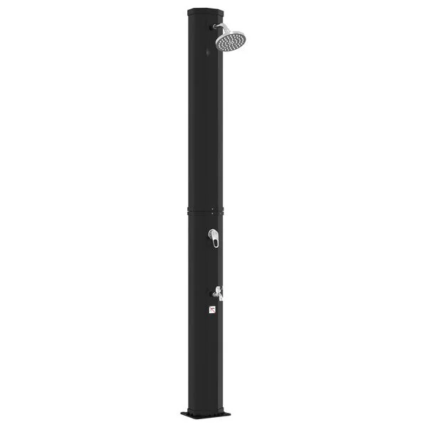 vidaXL Douche solaire avec pommeau de douche et robinet 40 l