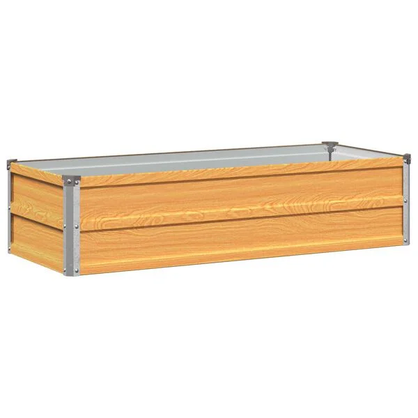 vidaXL Jardin surélevé Naturel 100 x 40 x 24 cm acier laminé à froid
