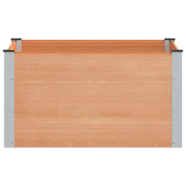 vidaXL Jardinière surélevée Marron 100 x 100 x 54 cm WPC et Aluminium