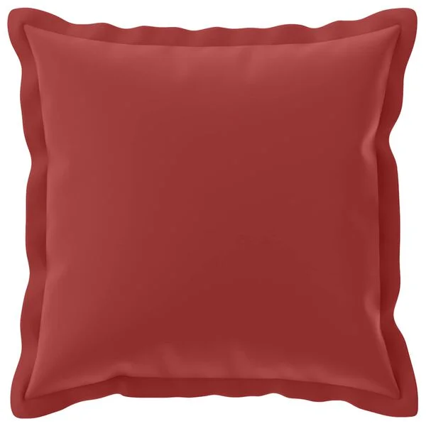 vidaXL Housse de coussin 2 pc HOUTEN Bordeaux 45 x 45 cm Polyester