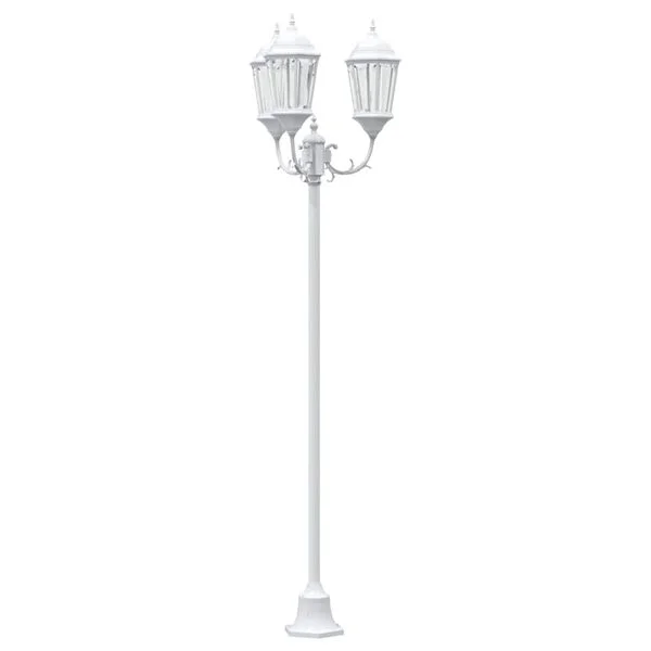 vidaXL Lumière de jardin 57 x 49 x 241 cm Aluminium et verre