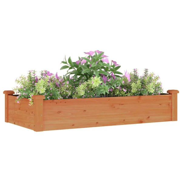 vidaXL Lit surélevé de jardin doublure 120x60x25 cm bois massif sapin