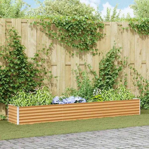 vidaXL Jardinière surélevée Marron Clair 290 x 50 x 36 cm