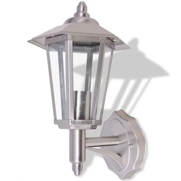 vidaXL Lampe murale extérieure Acier inoxydable