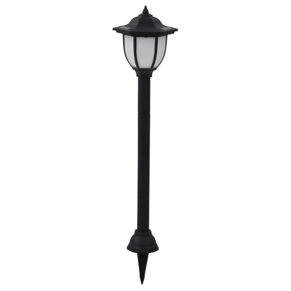 vidaXL Lampes solaires à LED d'extérieur 6 pcs Noir