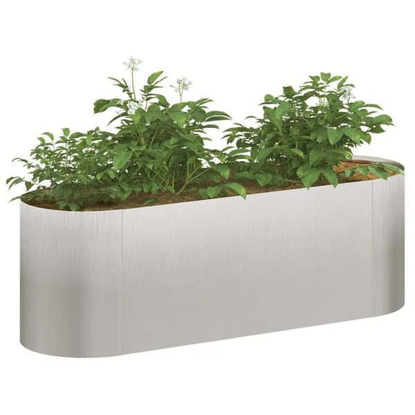 vidaXL Jardin surélevé Acier inoxydable 120 x 40 x 40 cm