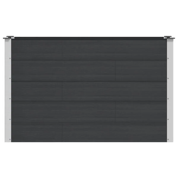 vidaXL Jardinière surélevée Noir 150 x 50 x 91 cm WPC et Aluminium