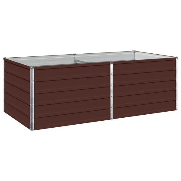 vidaXL Jardin surélevé Marron 160 x 80 x 55 cm acier laminé à froid