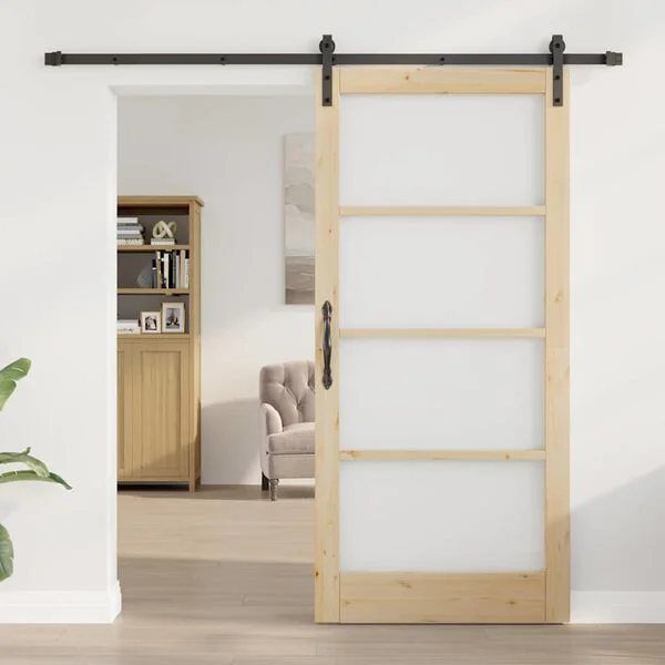vidaXL Porte coulissante ORKDAL Naturel 93 x 202 cm