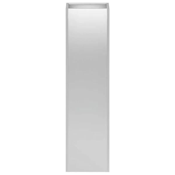 vidaXL Cache-pot de jardin Argenté 20 x 20 x 75 cm Acier galvanisé