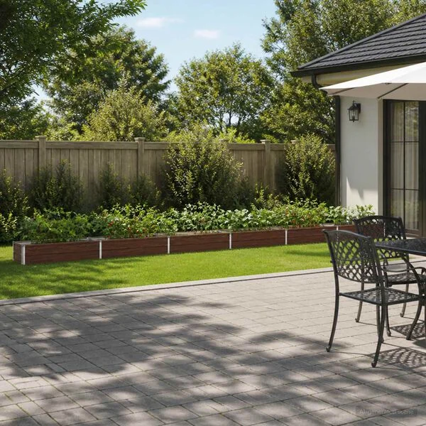 vidaXL Jardin surélevé Noir 600 x 40 x 24 cm acier laminé à froid