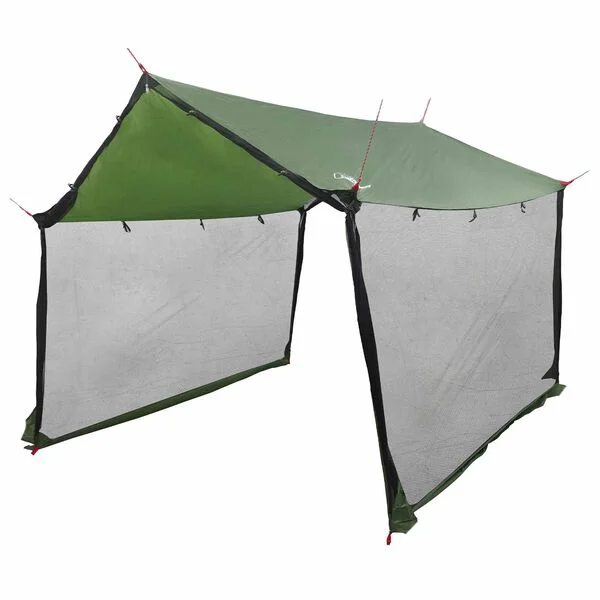 vidaXL Tarp de camping avec murs en maille Vert 340 x 260 x 220 cm
