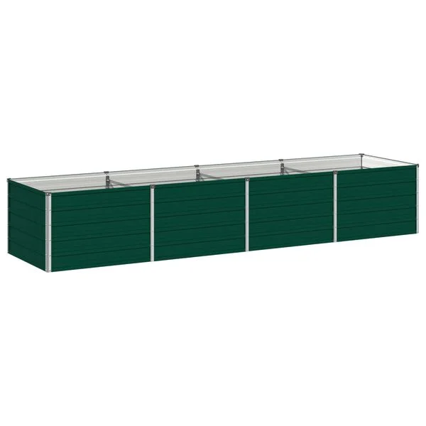 vidaXL Jardin surélevé Vert 320 x 80 x 55 cm acier laminé à froid