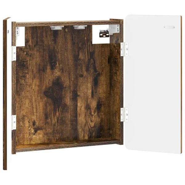 vidaXL Cabinet pour cible ZWOLLE Chêne fumé 52, 5 x 10, 5 x 57, 5 cm