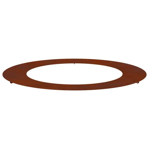 vidaXL adapté pour anneau d'arbre plat Rouillé Ø60/90 cm