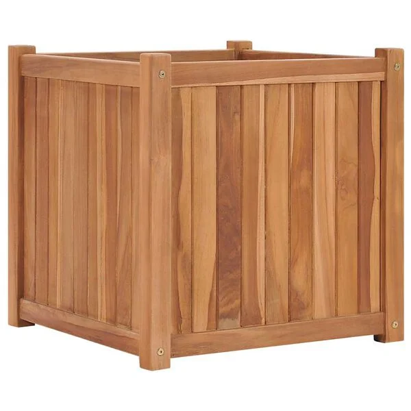 vidaXL Lit surélevé 50x50x50 cm Bois de teck solide