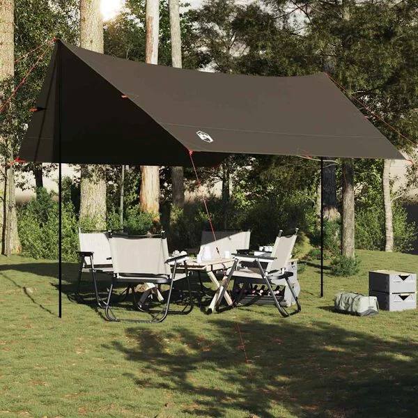 vidaXL Bâche de camping marron 438x376x212 cm imperméable