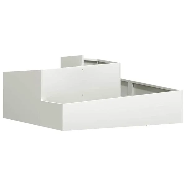 vidaXL Cache-pot de jardin Blanc 100 x 100 x 50 cm