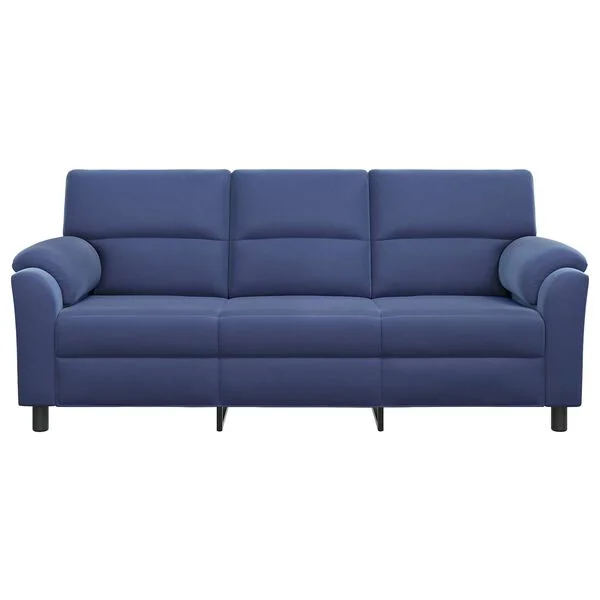 vidaXL Canapé Bleu police 214 x 85 x 93 cm Velours