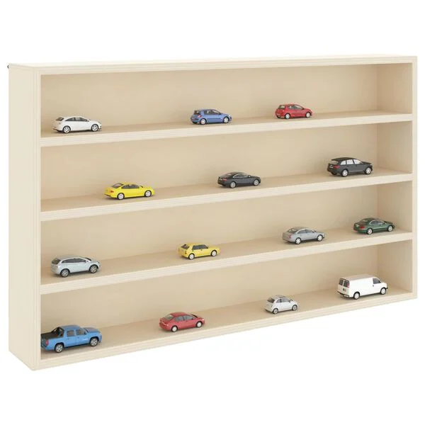 vidaXL Vitrine Murale Montage mural Beige 60 x 8, 5 x 37 cm