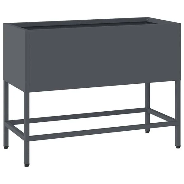 vidaXL Bac de jardin surélevé Anthracite 60 x 26 x 45 cm Acier