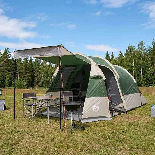 vidaXL Tente tunnel Vert 390 x 215 x 152 cm