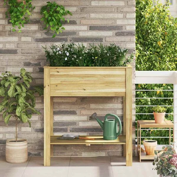 vidaXL Jardin haut Marron 85, 5 x 46, 5 x 96 cm Bois de pin imprégné