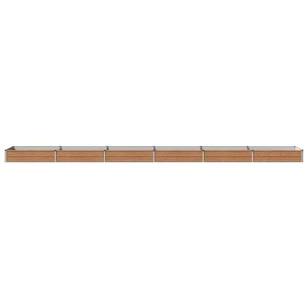 vidaXL Jardin surélevé Chêne Brun 600 x 80 x 24 cm