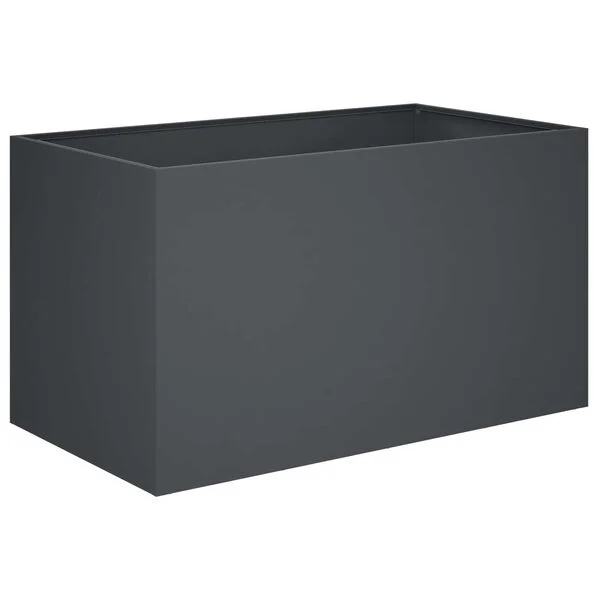 vidaXL Cache-pot de jardin Anthracite 80 x 50 x 50 cm