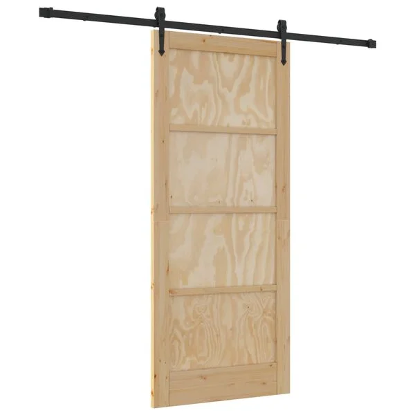 vidaXL Porte coulissante ORKDAL 86 x 198, 5 cm Bois de pin massif
