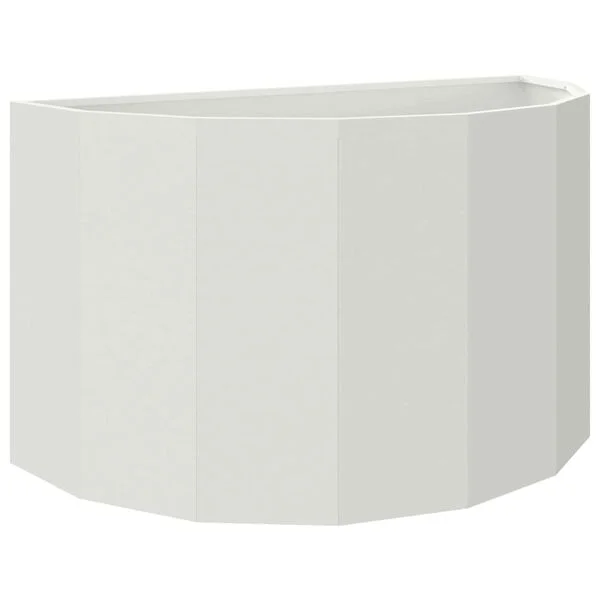 vidaXL Jardinière Blanc 90 x 45 x 50 cm Acier