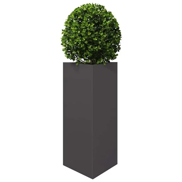 vidaXL Jardinière noir triangulaire 40x34, 5x75 cm acier