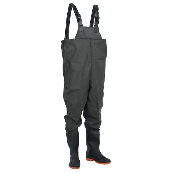 vidaXL Cuissardes avec bottes vert foncé taille 39