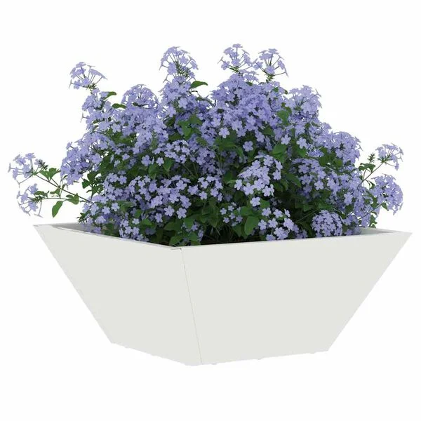 vidaXL Cache-pot de jardin 5 pc Blanc 35 x 35 x 15 cm