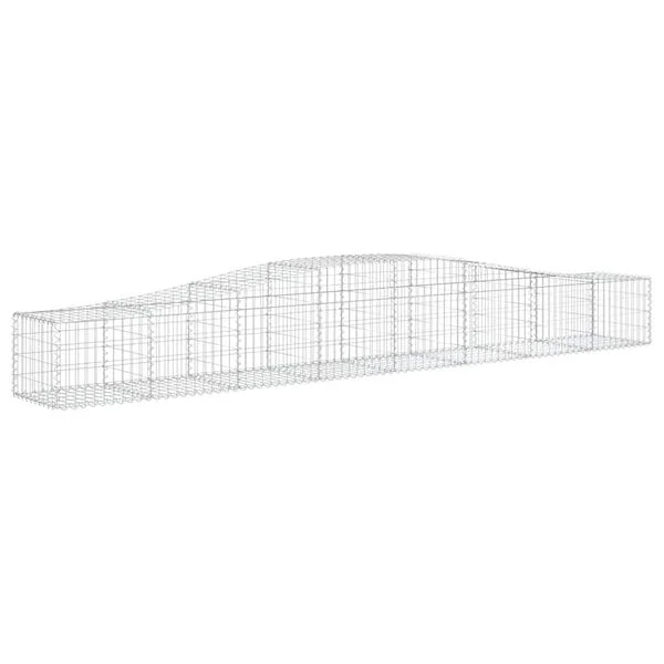 vidaXL Paniers à gabions arqués 5 pcs 400x50x40/60 cm Fer galvanisé