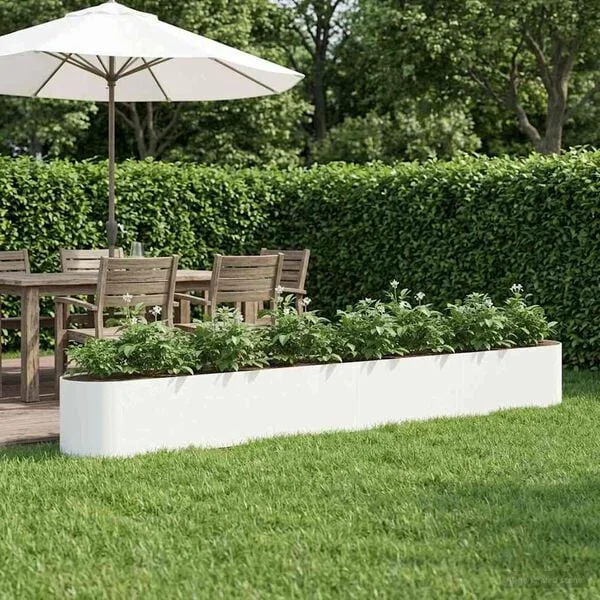 vidaXL Jardin surélevé Blanc 360 x 40 x 40 cm