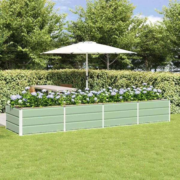 vidaXL Jardinière Vert 320 x 80 x 45 cm Acier